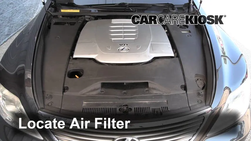 2008 Lexus LS460 4.6L V8 Air Filter (Engine) Replace